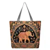 Nova Bolsa de Tecido com Fio de Ouro de Lado Único Estilo Transfronteiriço, Fornecimento de Comércio Exterior, Bolsa de Ombro Feminina Fashion, Bolsa de Compras, Bolsa de Ombro de Lona Artística