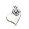 Amazon Mezcla 20 Colgante de Amor Etiqueta de Corazón Retro Accesorios de Aleación Collar Pulsera Colgante de Joyería con Forma de Corazón