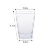 Em estoque 60 ml110ml copo quadrado de plástico descartável para sorvete copo de sobremesa transfronteiriço copo para mousse Amazon transfronteiriço