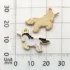Colgante de aleación de unicornio con goteo de aceite de venta caliente transfronterizo, pendientes hechos a mano para DIY, colgante de collar, llavero, accesorios de joyería