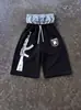 Verano Y2K Nuevo Estilo Callejero Bordado Transfronterizo Europeo y Americano Pantalones Deportivos Plegables para Pareja INS Color Sólido Cintura con Cordón Pantalones Versátiles de Moda