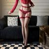 Medias Sexy, Seductoras y Sexy, de Encaje para Mujer, de Cintura Baja, Caladas, Sin Costuras, Estilo Girly, Cubre Cadera, de Malla