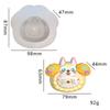 Molde para Amasar Muñeca de Dibujos Animados Linda diy Descompresión Comida Juego Molde para Hornear Molde de Decoración de Yeso para Aromaterapia