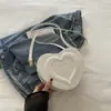 Bolso Pequeño Moderno en Forma de Corazón 2026 Nuevo Elegante Monocolor Cruzado Ins Diseño de Nicho Bolso Pequeño de Hombro Único en Forma de Corazón
