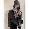 Bufanda tejida de lana GAGD al 10% bufanda para mujer otoño e invierno cálida simple bufanda suave y cerosa agradable a la piel