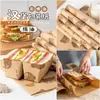 Papel para embrulhar sanduíche Papel à prova de óleo para sanduíche Pode ser cortado Papel descartável para embrulhar hambúrguer Onigiri Caixa de bandeja para pão Absorvente de óleo