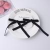 Hanfu Moño Pelo Negro Terciopelo Cinta Lazo Cinta para el Pelo Trenzado Pin Elegante Pin de Celebridad de Internet Accesorios para el Cabello