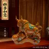 Adornos de Cerámica Tang Sancai de Toro Adornos para el Hogar Sala de Estar Escritorio Toro del Zodiaco Doce Animales Toro de la Fortuna Artesanías Decoraciones