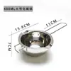 Olla pequeña olla de cera guía de cera olla para jabón hecho a mano olla calentamiento cera para derretir olla exterior DIY olla pequeña líquido para derretir chocolate