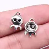 14X10Mm 0.7g Joyería Antigua de Plata Accesorios Otros Colgantes Halloween Fantasma Colgante de Fantasma
