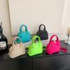 Bolsa feminina 2023 primavera novo estilo coreano moda retrô portátil shell bag simples casual ombro messenger bag para as mulheres