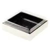 Caja de Embalaje de Plástico Transparente con Tapa, Caja de Frutas de Cuatro Compartimentos y Cuatro Piezas, Caja de Embalaje para Fruta Fresca Cortada, Cuadrada Desechable