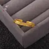 Anillo de la Fortuna Zajiram Estilo Chino Vintage Chapado en Oro con Dichos Auspiciosos