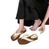 Chanclas de cuña con plataforma alta para mujer, nuevo estilo Verano 2026, adecuadas para usar con faldas, Chanclas de dedo para la playa
