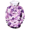 Aliexpress Amazon Capuz Exportação Transfronteiriça Colorido Camuflagem Conjunto 3D Impressão Digital Moletom com Capuz Masculino