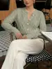 Cárdigan hueco para mujer bestseller transfronterizo con cuello redondo y diseño de botón de perla, color liso, manga larga, corte ajustado, elegante y versátil