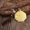 Directamente del fabricante: Colgante Octogonal Bagua de Tai Chi, Placa de Cobre con Símbolos de Adivinación, Llavero Tejido para Coche, Colgante Estilo Chino, Venta al por Mayor y Dropshipping