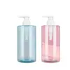 Frasco de Gel de Banho Tipo Pump, Garrafa Plástica Transparente Pet de Grande Capacidade para Dispensar Gel de Banho, Loção e Cosméticos