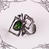 Anillo de Arañita de la Serie Halloween Hueco Retro Versátil Estilo Coreano de Moda para Hombres y Mujeres Anillo Divertido