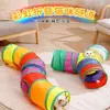 Túnel para Gatos de Estimação, Brinquedo Interativo para Gatos de Três Canais Arco-Íris para Autoentretenimento e Alívio do Tédio, Túnel Dobrável para Brinquedos de Gato