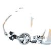 Versão coreana pulseira de prata com trevo de quatro folhas cravejado de diamantes moda Tmall mais vendido joias de prata artesanais femininas doces atacado