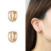 Kenjie aretes clásicos europeos y americanos para mujer, transfronterizos, de moda, en forma de U, simples, combinan con todo, elegantes, de cobre, pequeños, pulidos a espejo