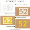 Plantillas de pintura con números grandes recortados de 1 a 18 pulgadas para pintura en spray y graffiti DIY, exclusivas de Amazon, otros colores disponibles en blanco