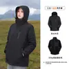 Jaqueta Down WENHOUU Leve Softshell com Forro Três em Um Conjunto de Duas Peças Roupas para Viagem Montanhismo Outerwear
