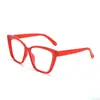 Armazón de Gafas Cat-Eye Clásico Transfronterizo de Marco Grande Anti Luz Azul para Hombres y Mujeres Sin Graduación Armazón de Gafas Cateye Elegante
