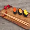 Palillos de Madera Maciza Haya Japonesa Palillos de Tortuga Tallados a Mano Puntiagudos Palillos para Sushi Hotel Hogar Palillos de Madera Antideslizantes