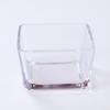 Prato quadrado transparente estilo nórdico de vidro para uso doméstico, para frutas, lanches, com bandeja, compartimento, prato para frutas secas, atacado
