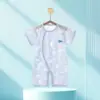 Macacão de Bebê Verão Fino 3-6 Meses Masculino e Feminino Macacão de Manga Curta para Bebê Pijama de Verão para Recém-Nascido