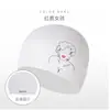 Gorro de Natación para Mujer con Protección para Orejas y Cabello Largo, Talla Grande, Circunferencia de Cabeza Grande, Impermeable, Margarita de Silicona Suave
