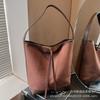 2026 Bolso Tote Retro Estilo Coreano Nuevo, Bolso de Compras de Gran Capacidad, Estilo Perezoso Casual, Bolso de Hombro Único de Color Contrastante para el Trabajo