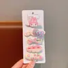 Presilha de Cabelo Fofa Estilo Coreano com Laço do Gato Kt para Mulheres, Presilha de Franja Lateral de Alta Qualidade, Acessório de Cabelo Atacado