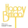 Decoración de Pastel de Celebridad de Internet Feliz Cumpleaños Repostería Pastel Acrílico Card de Diosa Masculina Plug-in Accesorios de Celebridad de Internet