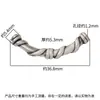 Prata de Lei 999 Retrô 3D Prata Dura Meia Pulseira de Argola Tubo de Prata Curvado DIY Acessórios para Pulseira de Prata Materiais Tubo de Prata Acessórios para Pulseira de Meia Argola