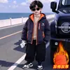 Nueva Chaqueta de Invierno Acolchada Engrosada de Algodón para Exteriores Chaqueta Cortavientos para Niños Estilo Montaña Ropa Exterior Cálida Cortavientos para Niños Medianos y Grandes Nueva
