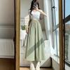 Pantalones Culotte de Lunares Blanco Hueso Yamamoto para Mujer Verano Delgados 2025 Nuevos de Cintura Alta Caídos Pequeños de Seda de Hielo Pierna Ancha