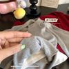 6808# otoño e invierno costura falso dos piezas abrigo manga larga delgado delgado hombro camiseta diseño sentido nicho mujer