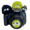 Cámara Digital Micro SLR Cubierta Protectora contra el Polvo para Zapata Flash Felpa de Dibujos Animados Cerdas Negro Verde Piel Cubierta para Zapata Flash Vapor
