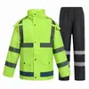 Conjunto de Impermeable y Pantalón de Lluvia para Lluvia Fuerte, Nuevo PVC Grueso Transpirable, Adecuado para Reparto, Exteriores, Ciclismo para Hombres y Mujeres