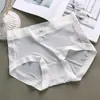 Calças de máscara flutuantes sedosas! Roupa íntima feminina de seda gelada sem costura, autêntica, fina, respirável, secagem rápida, calcinha inteiriça, verão
