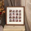 Porta-Retrato de 48 Grades para Pendurar na Parede, Nove Grades, Impressão de Fotos Lavadas, Madeira Maciça, Moldura de Casamento, DIY, Quebra-Cabeça de Casal, Porta-Retrato para Montagem