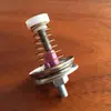 Clip de resorte alimentador de hilo tensor de hilo tensor de hilo guía de hilo correa de oreja de aluminio oxidado cerámica tensor de cuerda pinza de hilo