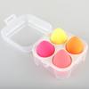 Esponja Gota d'Água Formato Cabacinha Corte Oblíquo Esponja de Algodão para Lavar o Rosto Beauty Blender Esponja de Maquiagem Cosmético Base Líquida Conjunto