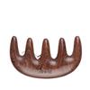 Peine de Masaje de Sándalo Dorado Peine de Madera Entera Peine para Meridianos de la Cabeza Cuello Rostro Gua Sha Dientes Grandes Anchos Electricidad Estática Caída del Cabello Femenino