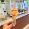 Nuevo muñeco de peluche de dibujos animados con anillo de presión para niños, dopamina, lindo gato, pulsera para pareja, estilo coreano, dibujos animados para tirar al bebé