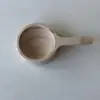 Cuchara de madera maciza para sal y polvo medicinal del fabricante, cuchara pequeña de madera para condimento de té y café, cuchara de café de madera maciza estilo chino