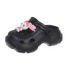 Pantuflas de Exterior para Niñas 2025 Verano Nuevas Sandalias Kuromi de Doble Uso para Niños Zuecos de Playa de Punta Cerrada Usables en Exteriores